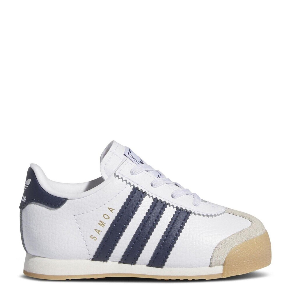 Adidas Originals Samoa Kid's Shoes,White Navy 6
